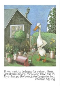 Simon Drew Greeting Card Chinese Saying