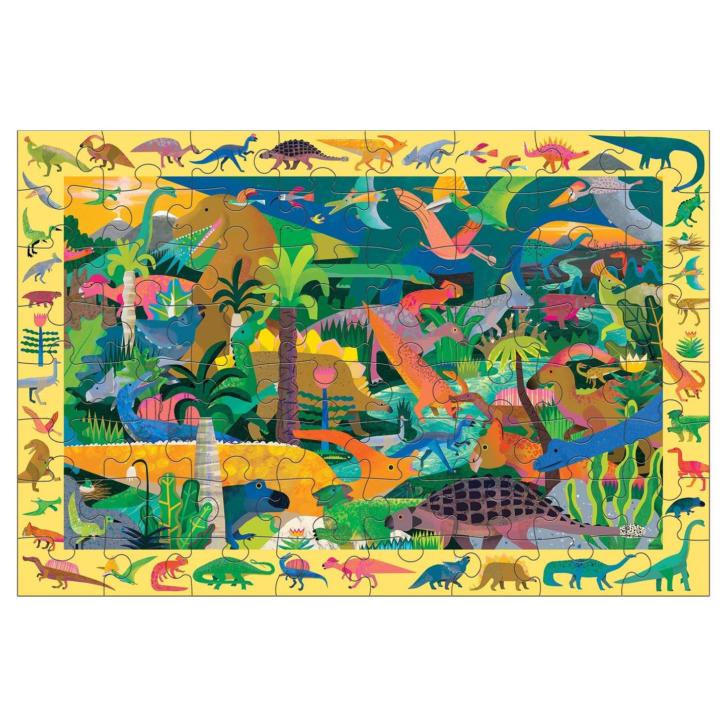 Mudpuppy 64pc Search & Find Jigsaw Puzzle Dinosaurs