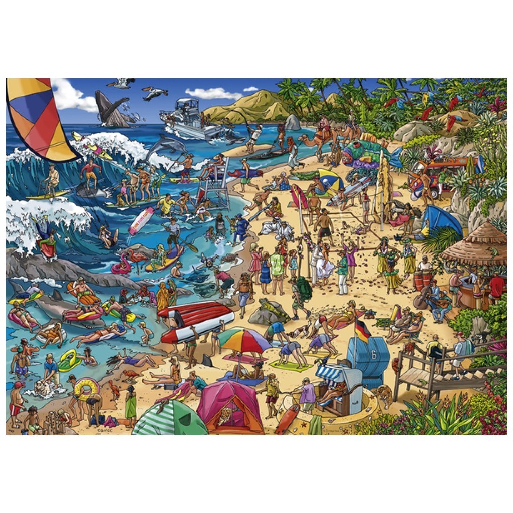 Heye Triangular 1000pc Jigsaw Puzzle Tanck Seashore