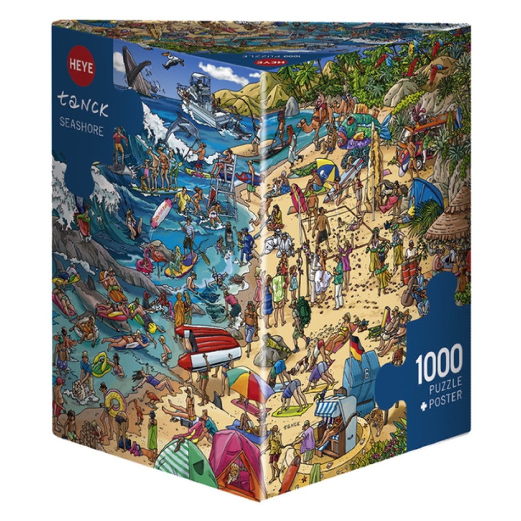 Heye Triangular 1000pc Jigsaw Puzzle Tanck Seashore