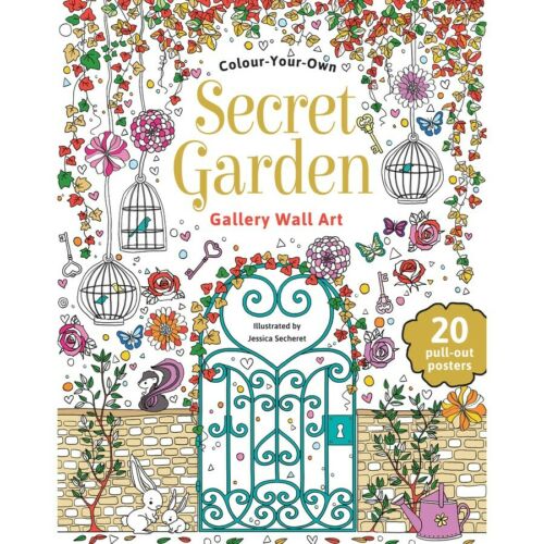 Secret Garden Colour Your Own Gallery Wall Art by Jessica Secheret Softcover Book