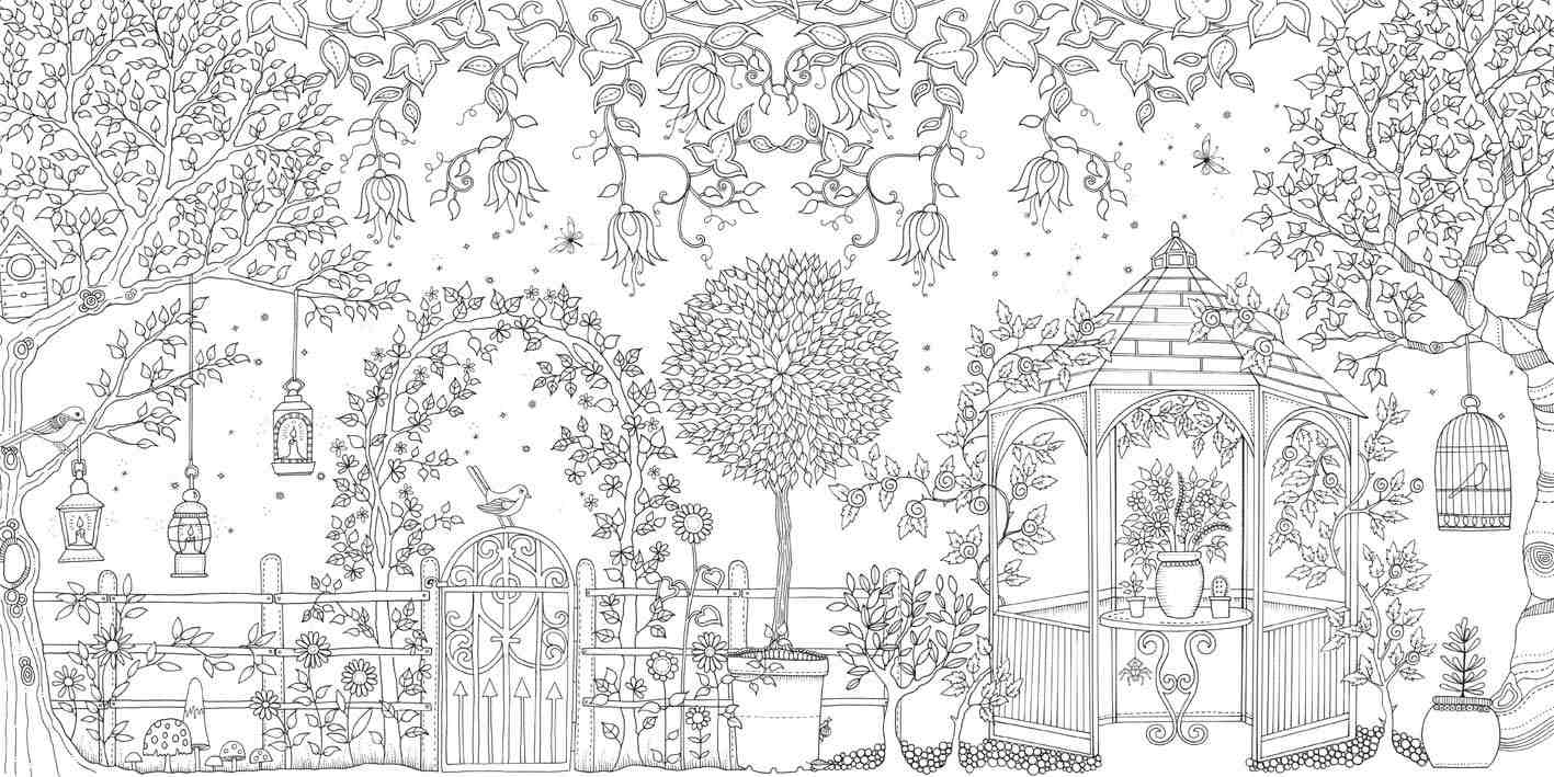 Secret Garden Colouring Book by Johanna Basford Softcover Book