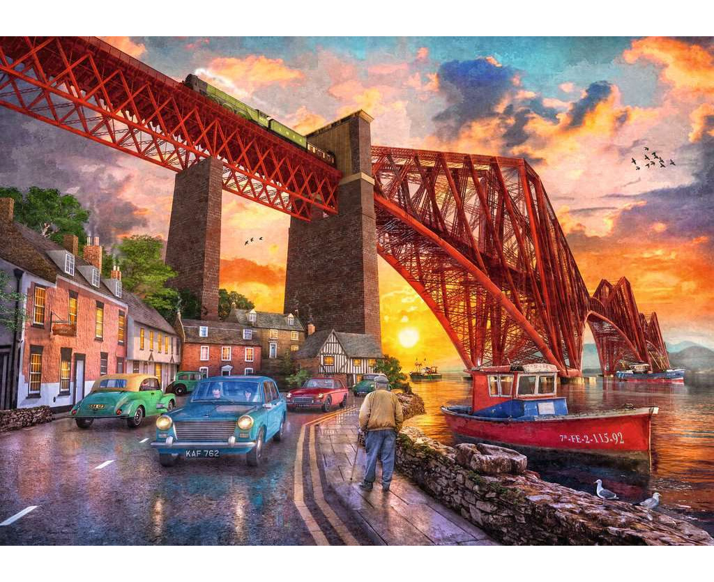 Ravensburger 1000pc Jigsaw Puzzle Forth Bridge At Sunset