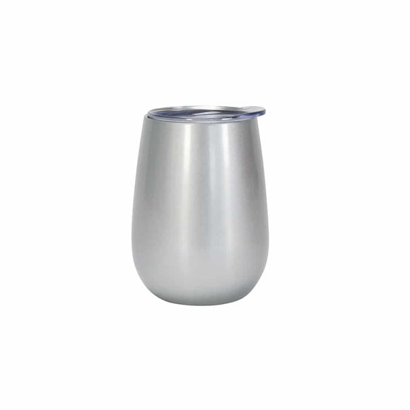 Annabel Trends Wine Tumbler Double Walled Stainless Steel Metallic Silver 295ml