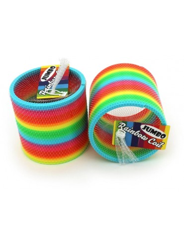 Jumbo Rainbow Plastic Slinky