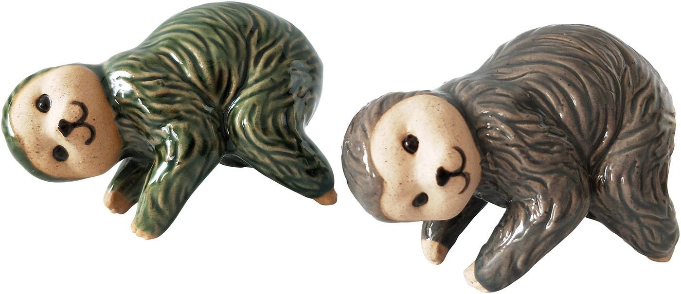 Sloth Pot Hanger Grey or Green Assorted 8cm