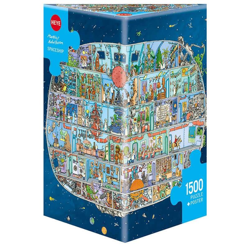 Heye Triangular 1500pc Jigsaw Puzzle Spaceship