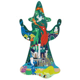 Floss and Rock 80pc Shaped Jigsaw Puzzle Spellbound Wizard