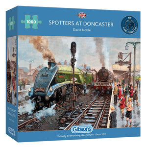 Gibsons 1000pc Jigsaw Puzzle Spotters At Doncaster David Noble