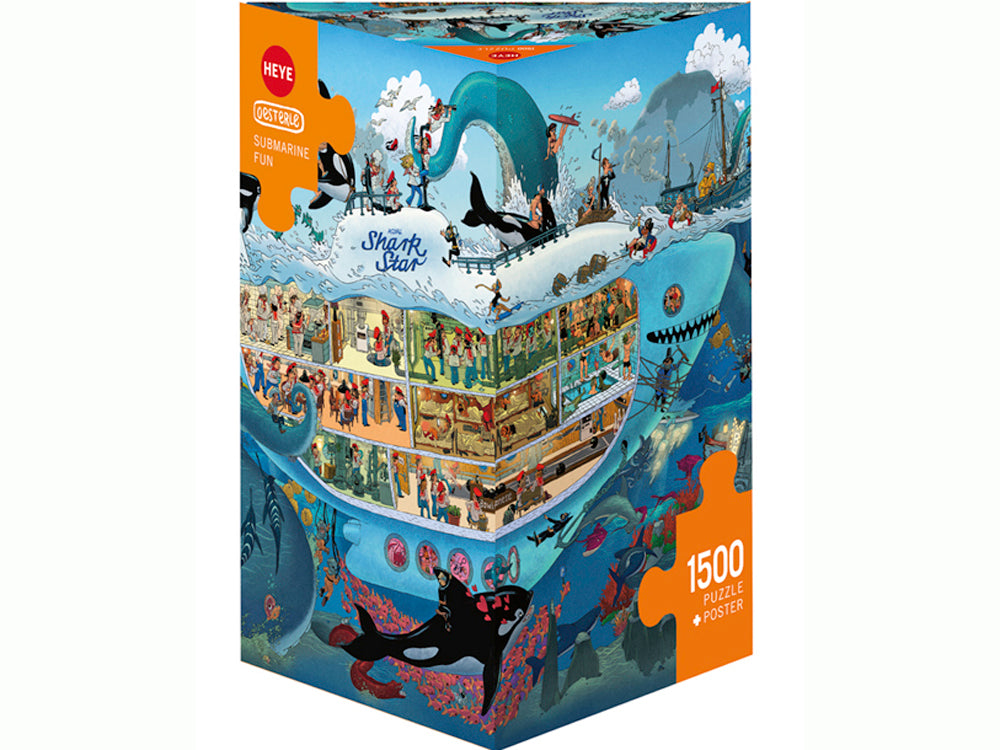 Heye Triangular 1500pc Jigsaw Puzzle Oesterle Submarine
