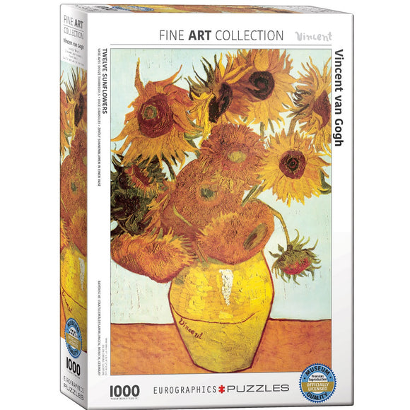 Eurographics 1000pc Jigsaw Puzzle Van Gogh Twelve Sunflowers