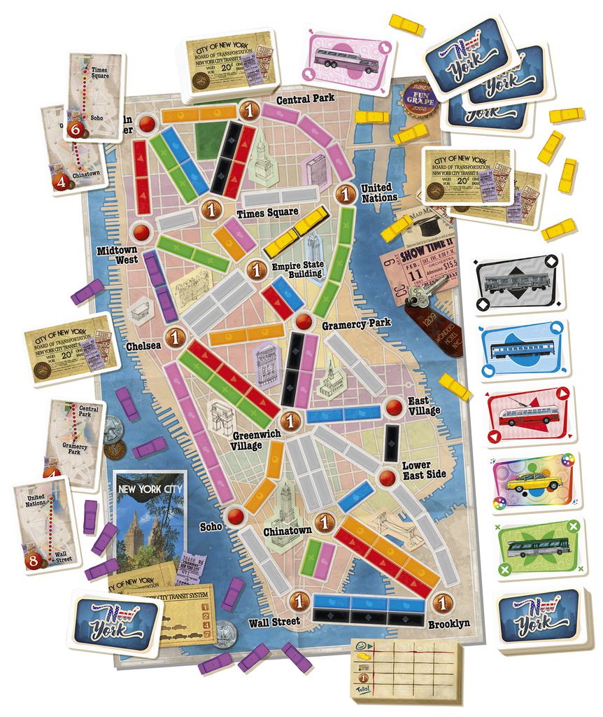 Ticket To Ride New York Strategy Board Game
