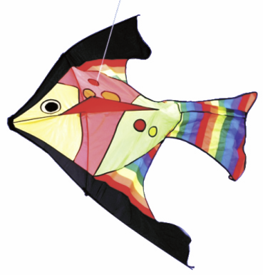 High as a Kite Single Line Tropical Fish Kite
