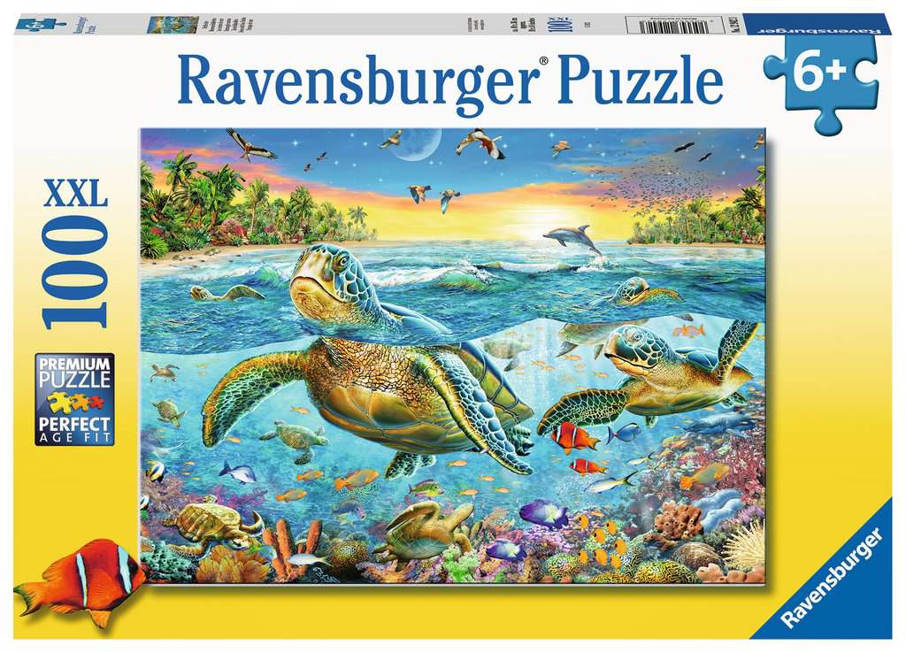 Ravensburger 100pc Jigsaw Puzzle Swim with Sea Turtles