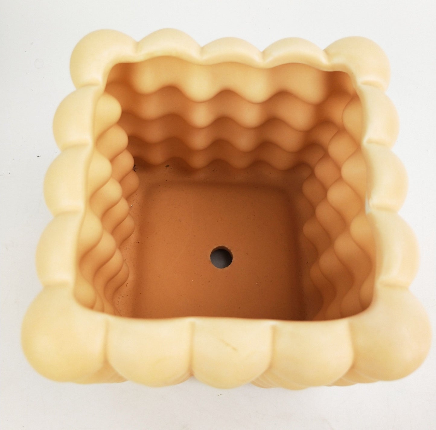 Planter Pot Addie Bubble Textured Sand Small 13cm