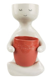 Planter Pot Person Holding Pot Berry Medium 20cm High