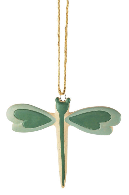 Dragonfly Garden Hanging Set Sage 9cm
