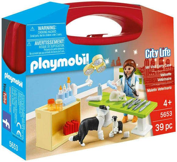 Playmobil City Life Vet Visit Small Carry Case