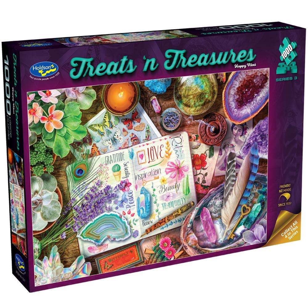 Holdson Treats n Treasures 1000pc Jigsaw Puzzle Happy Vibes
