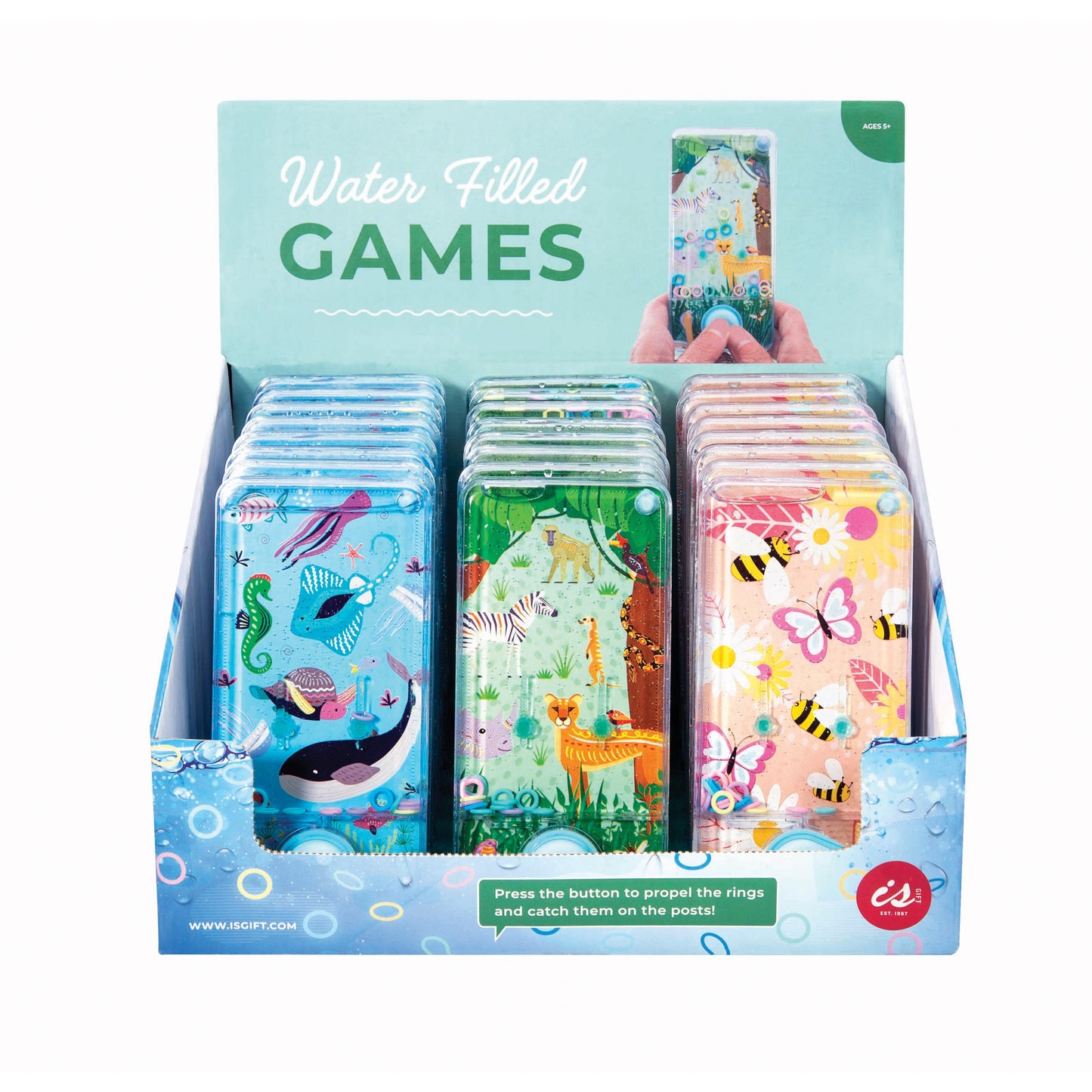 Discovery Zone Water Filled Games Animal Butterfly Sea Creatures Assorted