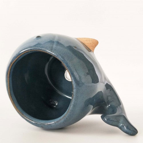 Planter Whale Dark Blue Medium 7cm