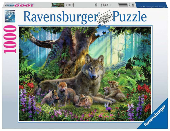 Ravensburger 1000pc Jigsaw Puzzle Wolves in the Forest