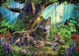 Ravensburger 1000pc Jigsaw Puzzle Wolves in the Forest