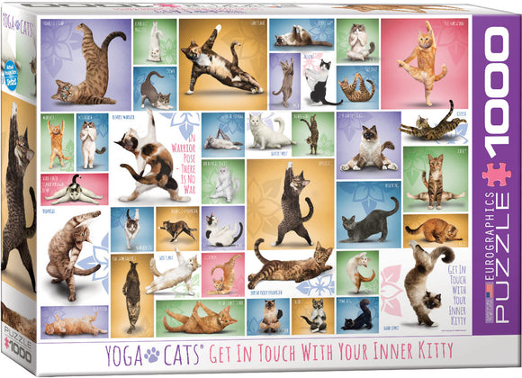 Eurographics 1000pc Jigsaw Puzzle Yoga Cats